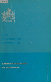 Front cover of Communication in science by Symposium on Communication in Science: Documentation and Automation London 1966.