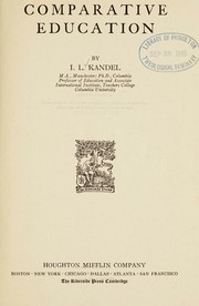 Cover of Comparative education by Isaac Leon Kandel