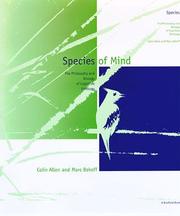 Front cover of Species of mind by Colin Allen