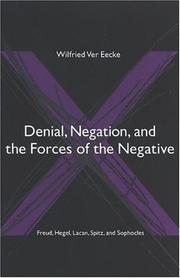 Front cover of Denial, negation, and the forces of the negative by Wilfried Ver Eecke