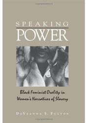Front cover of Speaking Power by Doveanna S. Fulton