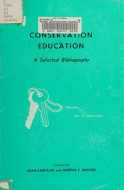 Cover of Conservation education by Joan Carvajal