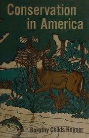 Cover of Conservation in America by Dorothy Childs Hogner