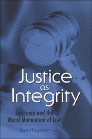 Cover of Justice As Integrity by David Fagelson