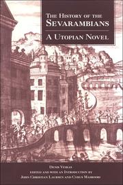 Front cover of The history of the Sevarambians by Denis Vairasse d' Allais