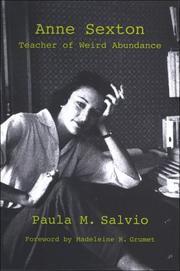 Cover of Anne Sexton by Paula M. Salvio