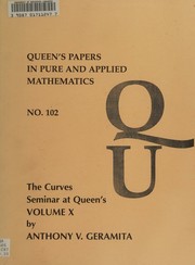 Cover of The Curves seminar at Queen's by A. V. Geramita