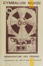 Front cover of Cymbalum mundi by Bonaventure Des Périers