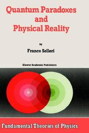 Front cover of Quantum paradoxes and physical reality by Franco Selleri