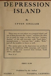 Cover of Depression island by Upton Sinclair