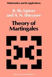 Cover of Theory of martingales by R. Sh Lipt͡ser