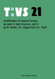 Front cover of Stratification of tropical forests as seen in leaf structure, part 2 by B. Rollet