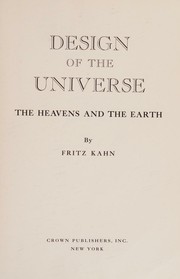 Front cover of Design of the universe by Fritz Kahn