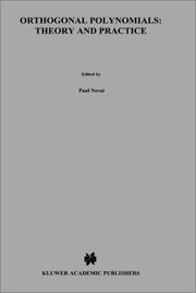 Cover of Orthogonal Polynomials: by Paul Nevai