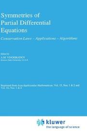 Front cover of Symmetries of Partial Differential Equations by A.M. Vinogradov