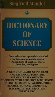 Cover of Dictionary of science by Siegfried Mandel