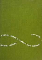Front cover of Discovering meanings in elementary school mathematics by Foster E. Grossnickle