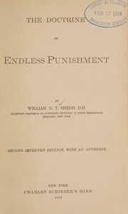 Cover of The doctrine of endless punishment by William G. T. Shedd