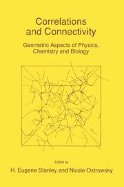 Front cover of Correlations and connectivity by NATO Advanced Study on Propagation of Correlations in Constrained Systems (1990 Cargèse, France)