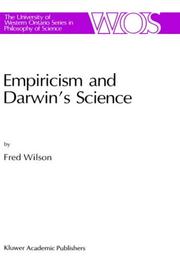 Front cover of Empiricism and Darwin's science by Wilson, Fred