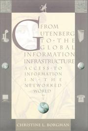 Front cover of From Gutenberg to the global information infrastructure by Christine L. Borgman