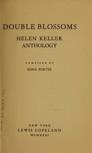Cover of Double blossoms by Edna Porter