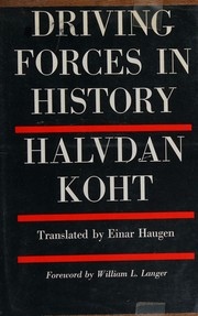 Cover of Driving forces in history by Halvdan Koht