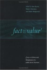 Cover of Fact and value by Unknown