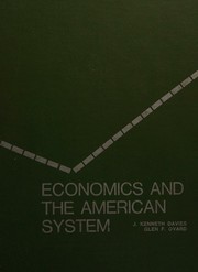Front cover of Economics and the American system by J. Kenneth Davies