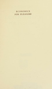 Cover of Economics for pleasure by G. L. S. Shackle