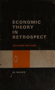 Front cover of Economic theory in retrospect by Mark Blaug