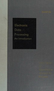Cover of Electronic data processing by E. Wainright Martin