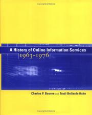 Front cover of A history of online information services, 1963-1976 by Charles P. Bourne