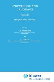 Cover of Knowledge and Language: Volume III by Unknown