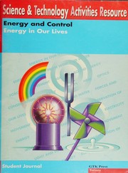 Front cover of Energy in our lives by Judy Onody