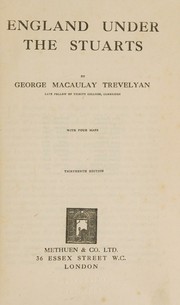 Front cover of England under the Stuarts by George Macaulay Trevelyan