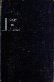 Front cover of Essay in physics by Samuel, Herbert Louis Samuel Viscount