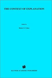 Front cover of The context of explanation by Martin Bunzl