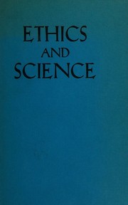 Front cover of Ethics and science by Henry Margenau