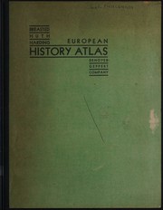 Cover of European history atlas by James Henry Breasted