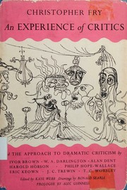 Front cover of An experience of critics by Christopher Fry