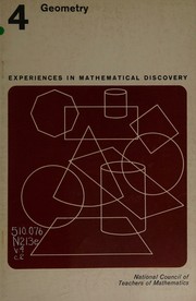 Cover of Experiences in mathematical discovery by National Council of Teachers of Mathematics.