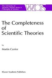 Front cover of The completeness of scientific theories by Martin Carrier