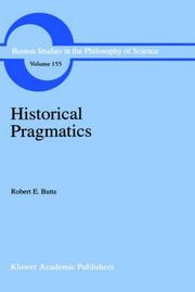 Cover of Historical pragmatics by Robert E. Butts