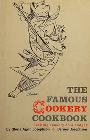 Front cover of The famous Cookery cookbook by Gloria Agrin Josephson