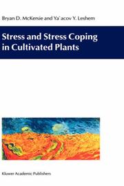 Front cover of Stress and stress coping in cultivated plants by Bryan D. McKersie