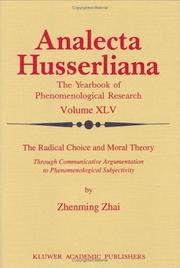 Front cover of The Radical Choice and Moral Theory by Zhenming Zhai