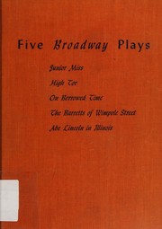 Cover of Five Broadway plays by J. Rodger Gow