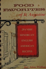 Front cover of Food favorites of St. Augustine by Joan Wickham