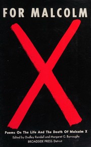 Cover of For Malcolm by Dudley Randall
